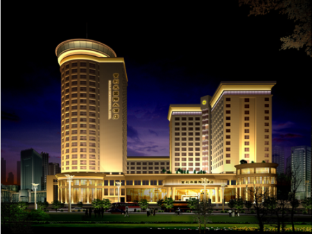 Dubai part of the building body lighting project