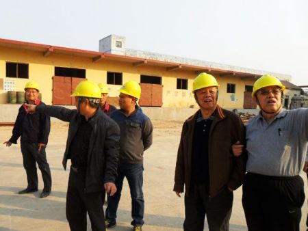 环境保护部政研中心原主任曹凤中教授（右二）莅临我公司视察指导工作