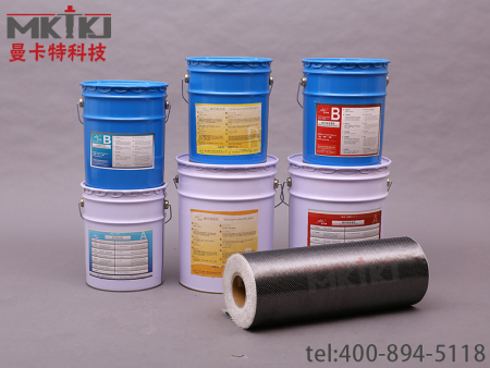 碳纖維布配找平膠-底膠-面膠