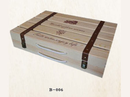 6支单排木箱包装