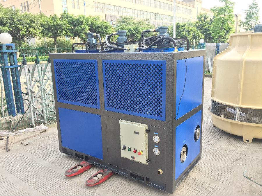 石油行業(yè)專用風冷防爆冷水機組，風冷低溫防爆冷水機