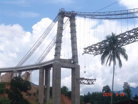 索道工程缅甸施工案例