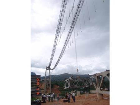 索道工程缅甸施工案例