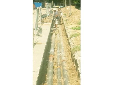 櫻園北區供暖管道水改氣改造