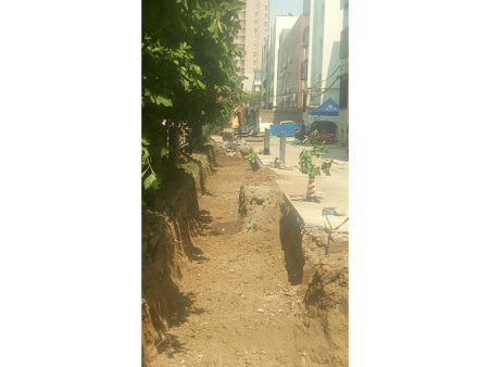 櫻園南區供暖管道水改氣改造