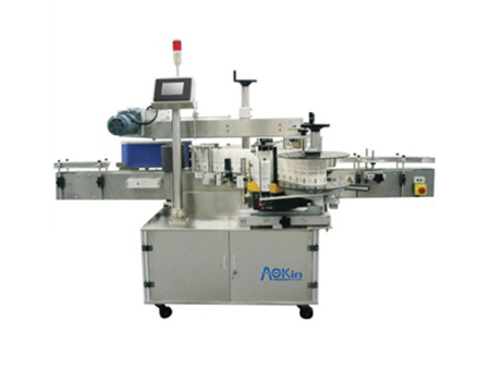 Double side bottle labeling machine