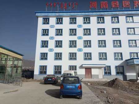 青海省河南县养老院工程圆满成功，兰州纽恩泰空气源热泵零下十六度正常运行。