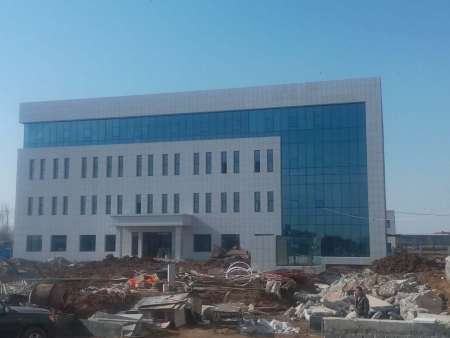 玻璃幕墙安装现场