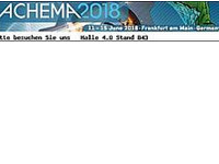 Meet us at the Achema in Frankfurt (am Main)