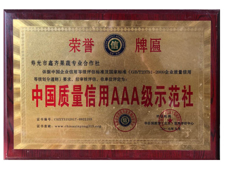 荣誉牌匾