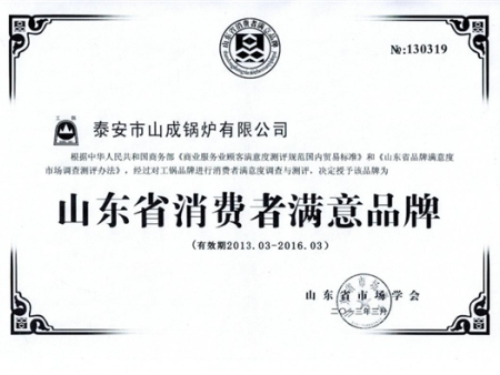 山東省消費者滿意品牌