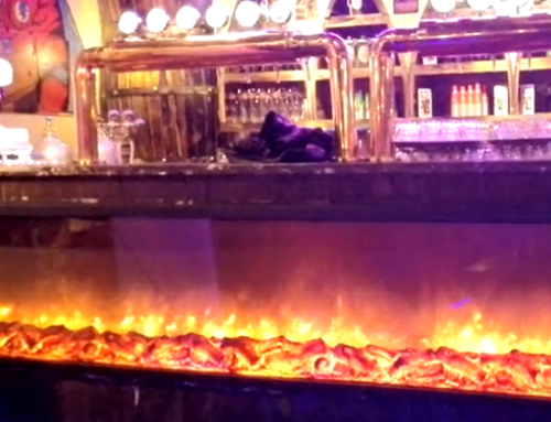 交大南门船动力吧式烧烤仿真电壁炉