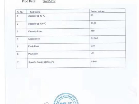 X1  5w40 檢驗報告