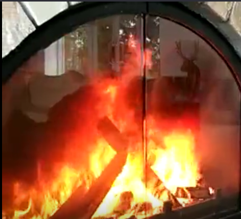 长安区南寨西村葡萄庄园定制的燃木真火壁炉