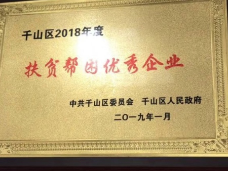 扶贫帮困优秀企业