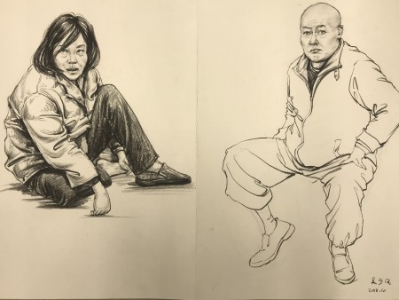 学生优秀速写作品