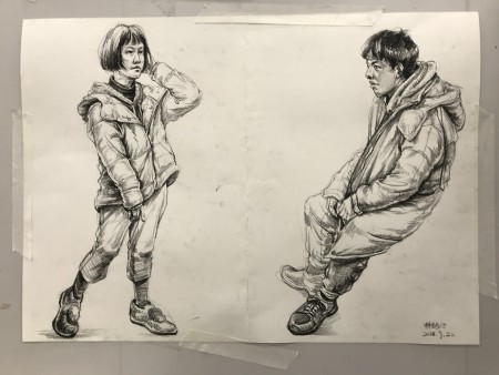 学生优秀速写作品