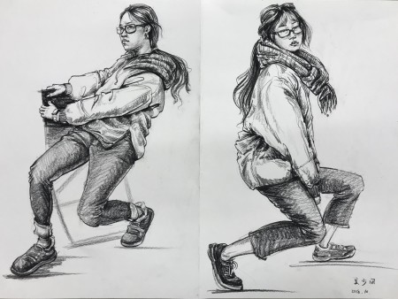 学生优秀速写作品