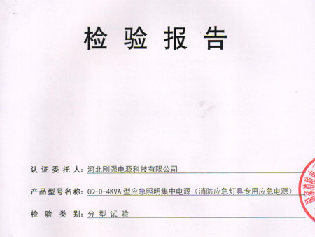 4KVA应急电源检测报告