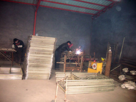 腳手架生產(chǎn)現(xiàn)場(chǎng)