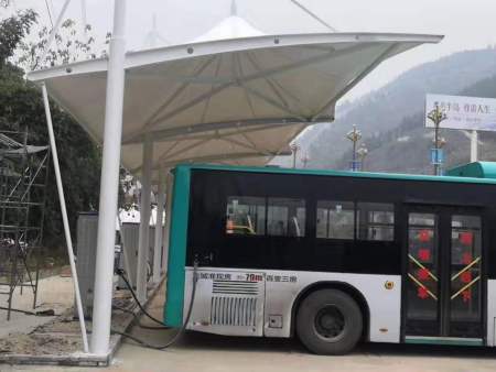 江西南昌膜结构充电桩车棚