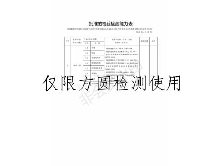 方圓檢測資質(zhì) 18