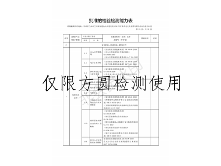 方圓檢測資質(zhì)
