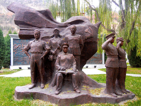 兰州部队雕塑-部队军史馆雕塑