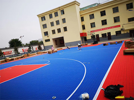 兰州市消防支队（悬浮式拼装篮球场)3