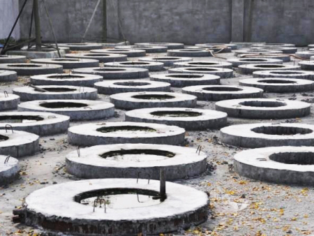 埋入式污水井施工现场