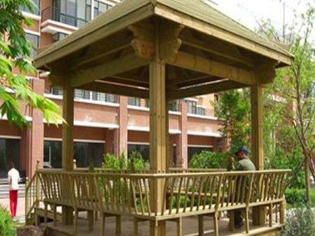 防腐木凉亭