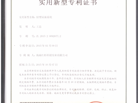 7-輕型屋面系統(tǒng)ZL201520092677.2