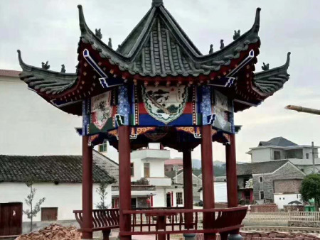 辽宁斗拱安装现场