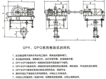 QPQ、QPK系列卷揚(yáng)式啟閉機(jī) QPQ、QPK系列卷揚(yáng)式啟閉機(jī)