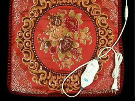 电加热苏绣艾绒坐垫