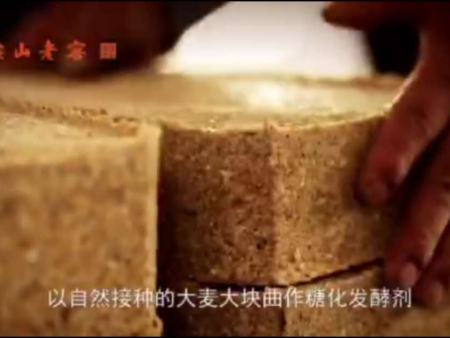 以自然交种的大麦大块曲作糖化发酵剂