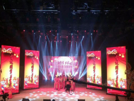 新安县电视台演播大厅音响灯光LED屏-1