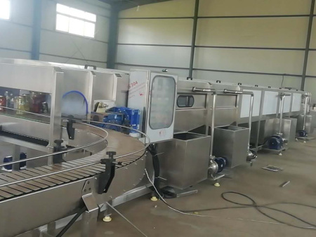 喷淋巴氏杀菌流水线