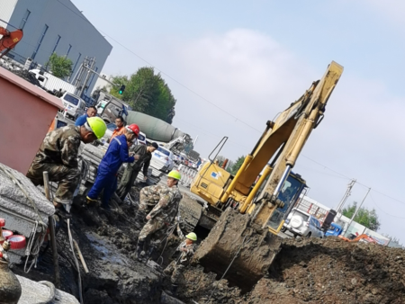 育民路四標段排水工程施工現場(chǎng)