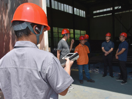 河南省生態環境執法監督局檢查組到天宏鋼構 檢查指導環保管理工作