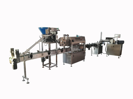Filling, sealing and capping machine