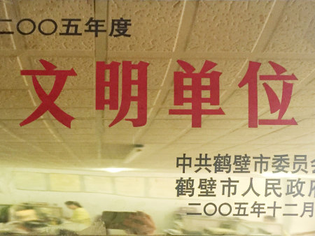 2005年度文明单位（中共鹤壁市委员会鹤壁市人民政府）