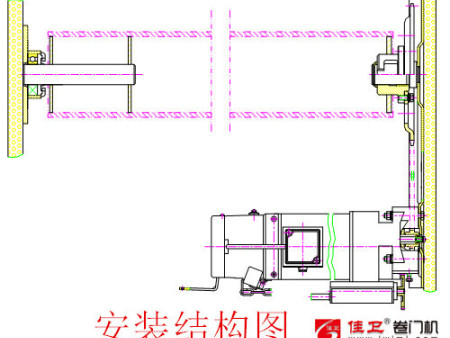 电动卷门机安装说明