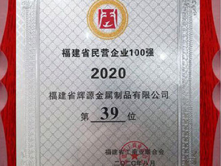 福建省民營企業(yè)100強