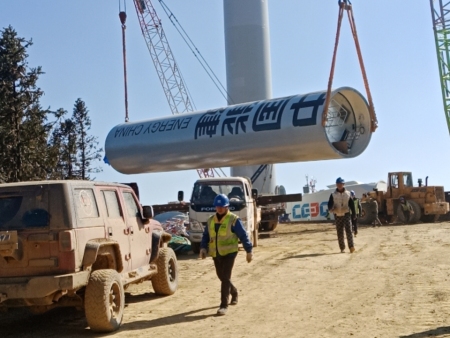 湖南株洲贺家桥50兆瓦风电场风机及箱变安装工程8 湖南株洲贺家桥50兆瓦风电场风机及箱变安装工程8