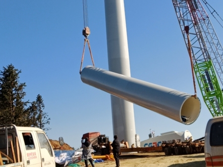 湖南株洲贺家桥50兆瓦风电场风机及箱变安装工程10 湖南株洲贺家桥50兆瓦风电场风机及箱变安装工程10