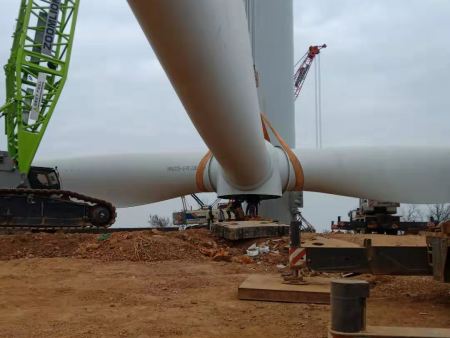 湖南株洲贺家桥50兆瓦风电场风机及箱变安装工程18 湖南株洲贺家桥50兆瓦风电场风机及箱变安装工程18