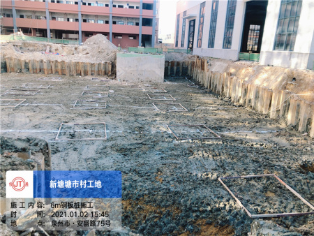 晋江新塘塘市钢板桩施工