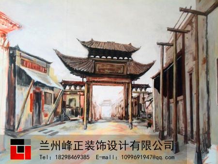 兰州墙体彩绘