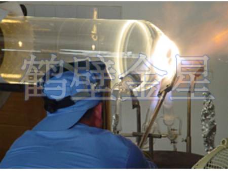 大口徑石英管封口